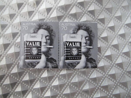 Briefmarken mit Valie Export